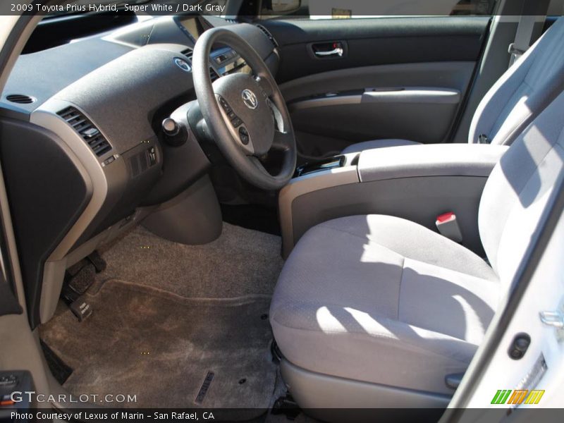 Super White / Dark Gray 2009 Toyota Prius Hybrid