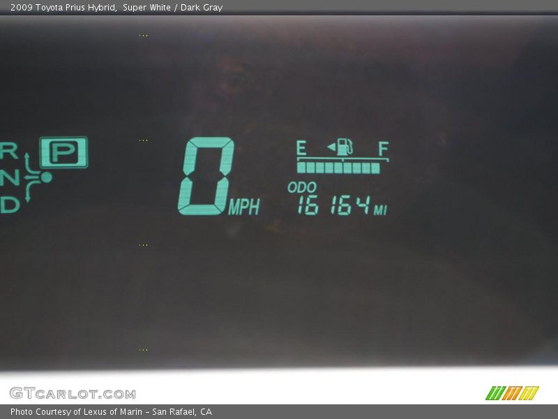 Super White / Dark Gray 2009 Toyota Prius Hybrid