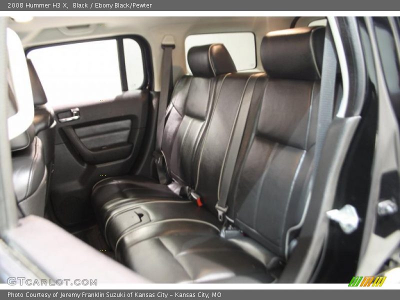 Black / Ebony Black/Pewter 2008 Hummer H3 X