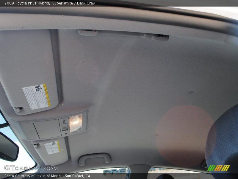 Super White / Dark Gray 2009 Toyota Prius Hybrid