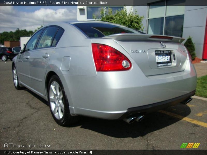 Radiant Silver Metallic / Charcoal Black 2008 Nissan Maxima 3.5 SE