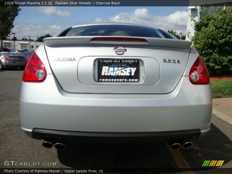 Radiant Silver Metallic / Charcoal Black 2008 Nissan Maxima 3.5 SE
