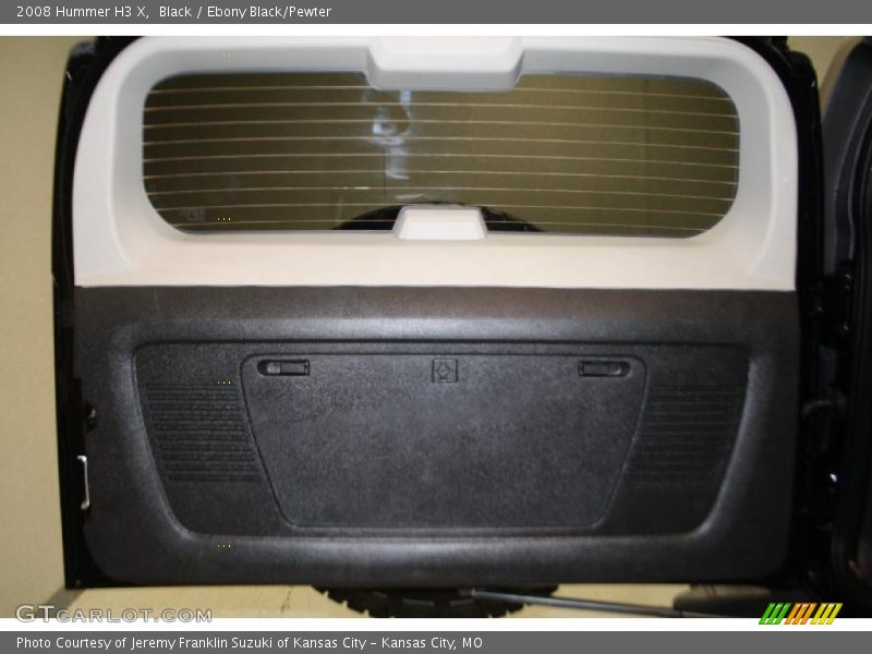 Black / Ebony Black/Pewter 2008 Hummer H3 X