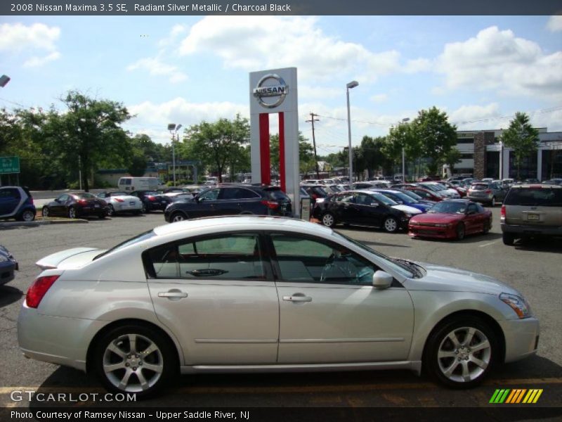 Radiant Silver Metallic / Charcoal Black 2008 Nissan Maxima 3.5 SE