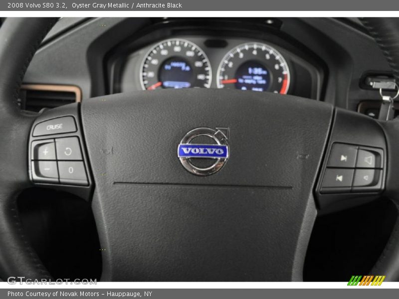 Oyster Gray Metallic / Anthracite Black 2008 Volvo S80 3.2