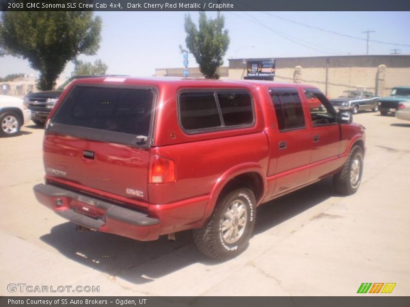 Dark Cherry Red Metallic / Graphite 2003 GMC Sonoma SLS Crew Cab 4x4