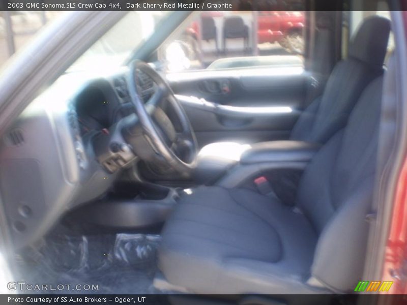 Dark Cherry Red Metallic / Graphite 2003 GMC Sonoma SLS Crew Cab 4x4