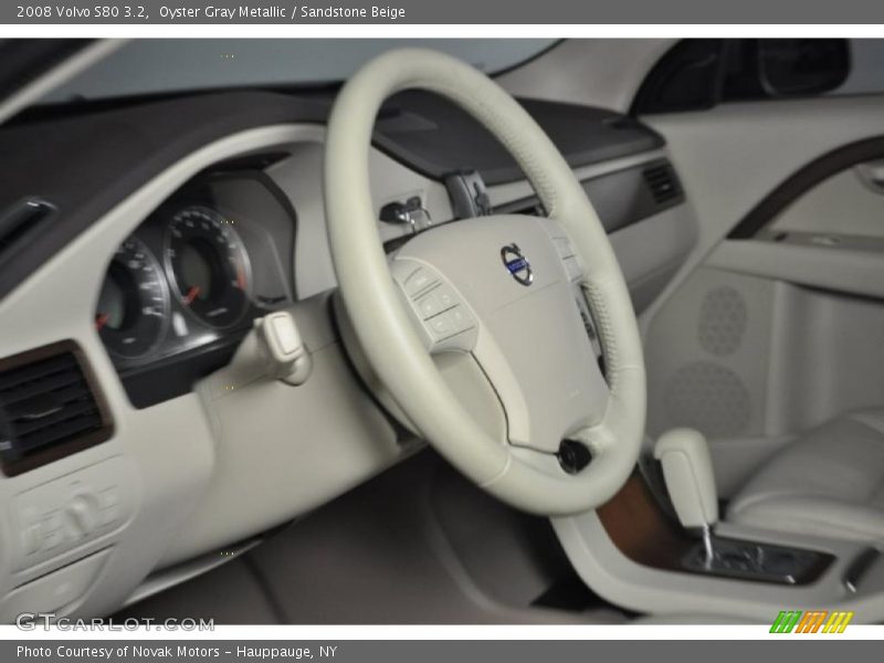 Oyster Gray Metallic / Sandstone Beige 2008 Volvo S80 3.2