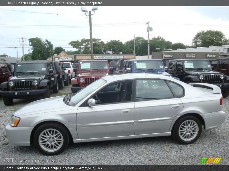 White Birch / Gray Moquette 2004 Subaru Legacy L Sedan