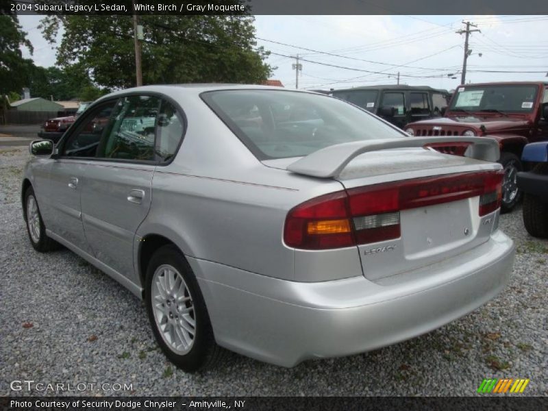 White Birch / Gray Moquette 2004 Subaru Legacy L Sedan