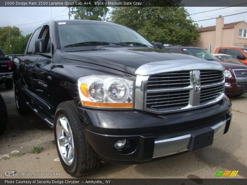 Black / Medium Slate Gray 2006 Dodge Ram 1500 Laramie Quad Cab 4x4