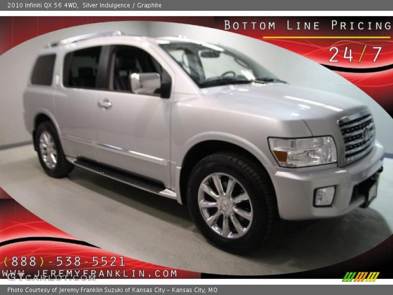 Silver Indulgence / Graphite 2010 Infiniti QX 56 4WD