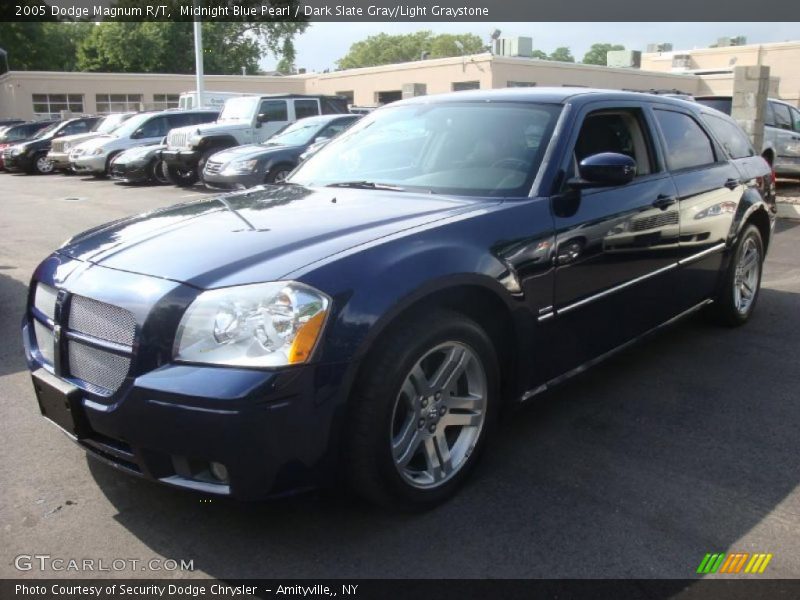 Midnight Blue Pearl / Dark Slate Gray/Light Graystone 2005 Dodge Magnum R/T