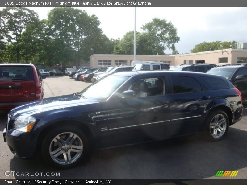 Midnight Blue Pearl / Dark Slate Gray/Light Graystone 2005 Dodge Magnum R/T