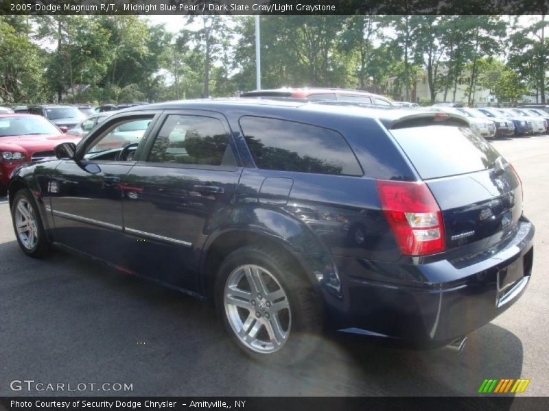 Midnight Blue Pearl / Dark Slate Gray/Light Graystone 2005 Dodge Magnum R/T