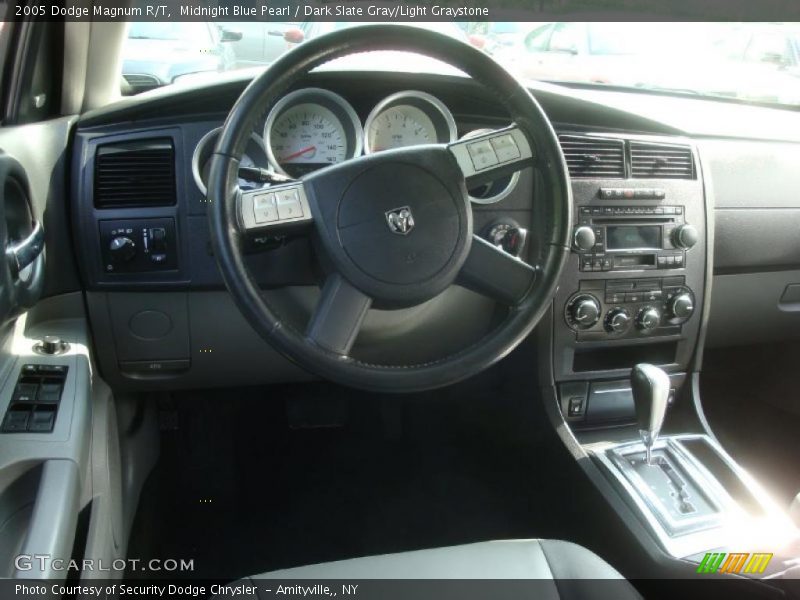 Midnight Blue Pearl / Dark Slate Gray/Light Graystone 2005 Dodge Magnum R/T