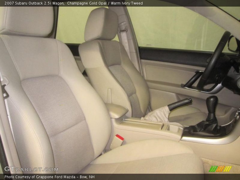 Champagne Gold Opal / Warm Ivory Tweed 2007 Subaru Outback 2.5i Wagon