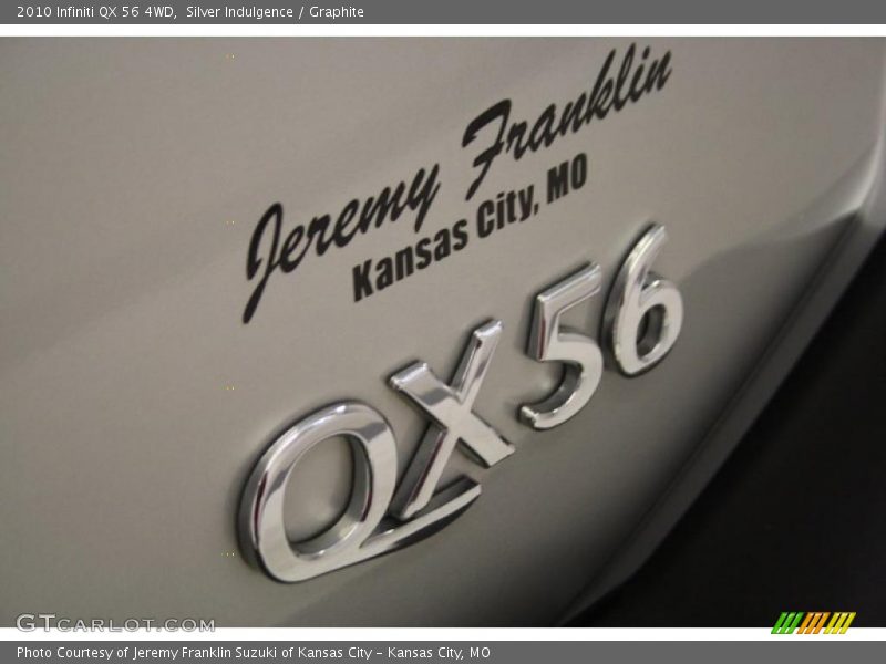 Silver Indulgence / Graphite 2010 Infiniti QX 56 4WD