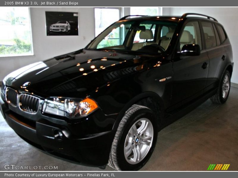 Jet Black / Sand Beige 2005 BMW X3 3.0i