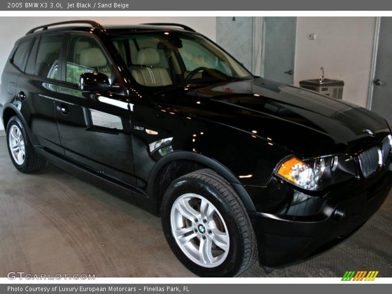 Jet Black / Sand Beige 2005 BMW X3 3.0i