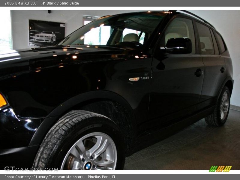 Jet Black / Sand Beige 2005 BMW X3 3.0i
