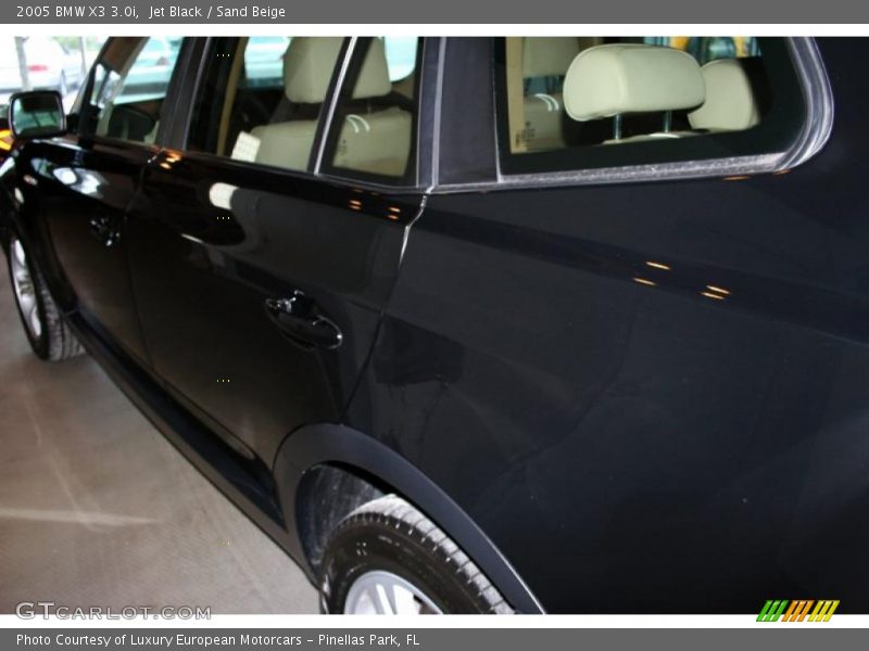 Jet Black / Sand Beige 2005 BMW X3 3.0i
