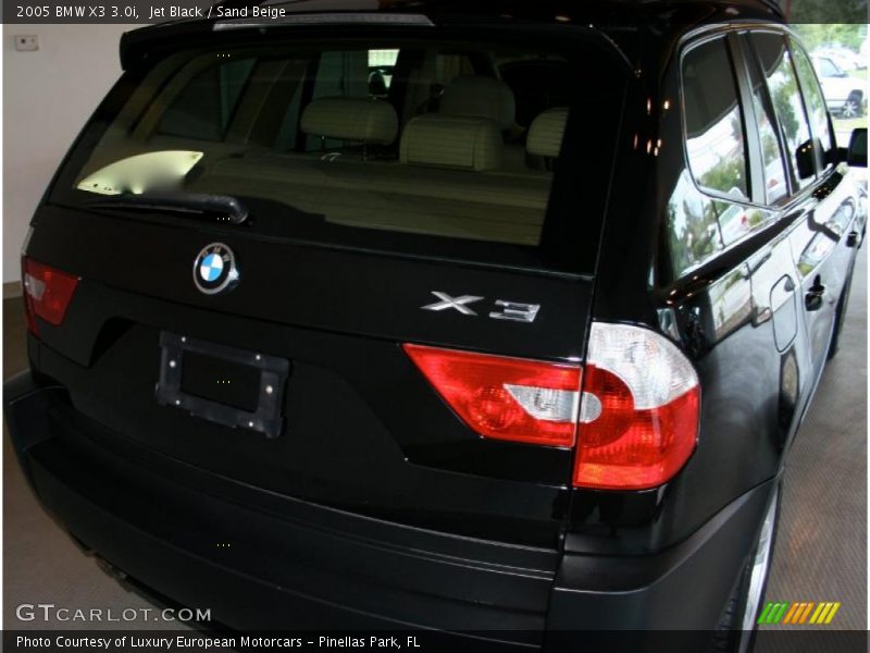 Jet Black / Sand Beige 2005 BMW X3 3.0i