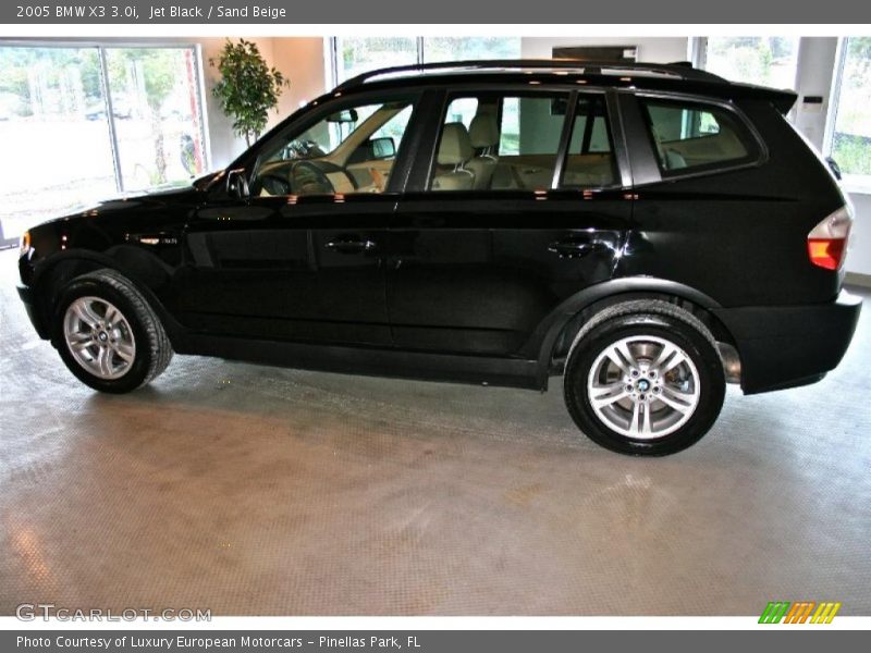 Jet Black / Sand Beige 2005 BMW X3 3.0i