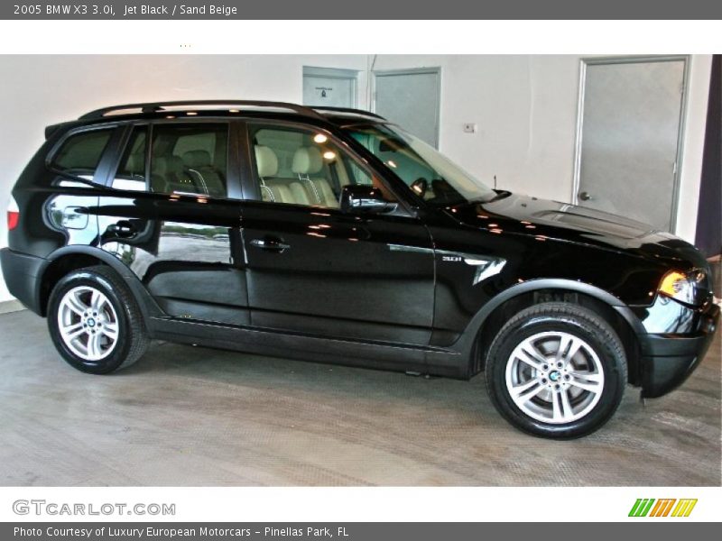 Jet Black / Sand Beige 2005 BMW X3 3.0i