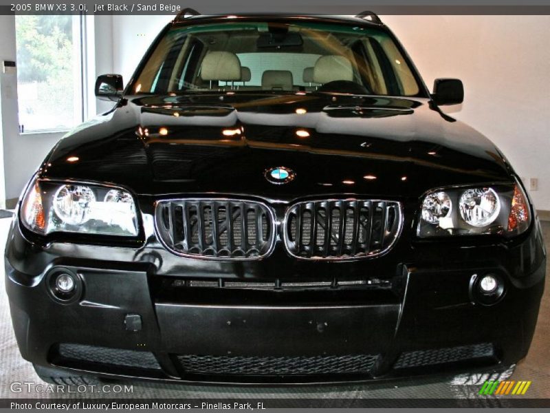 Jet Black / Sand Beige 2005 BMW X3 3.0i