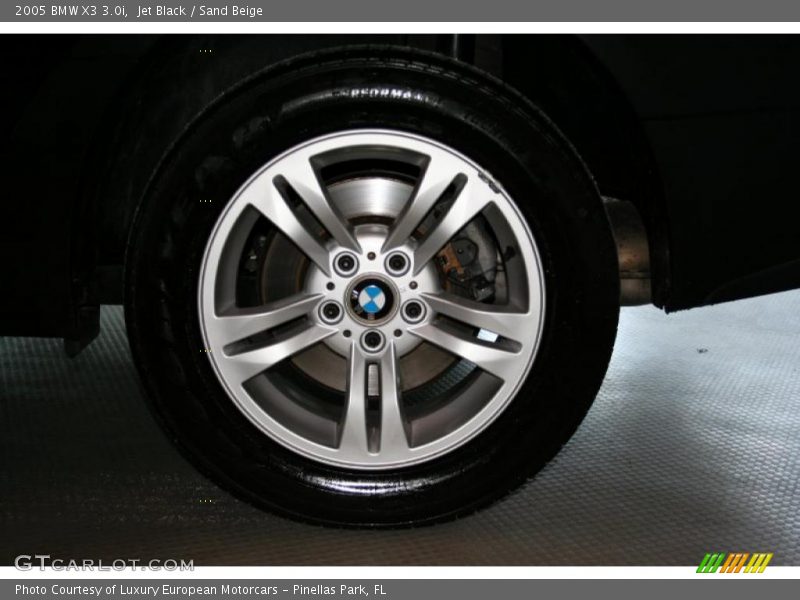 Jet Black / Sand Beige 2005 BMW X3 3.0i