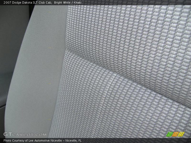 Bright White / Khaki 2007 Dodge Dakota SLT Club Cab