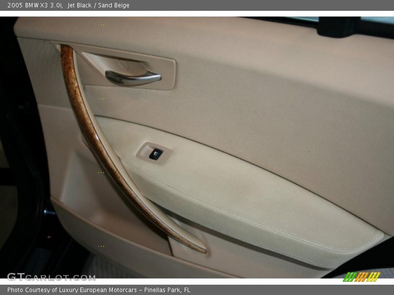 Jet Black / Sand Beige 2005 BMW X3 3.0i