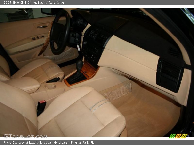 Jet Black / Sand Beige 2005 BMW X3 3.0i