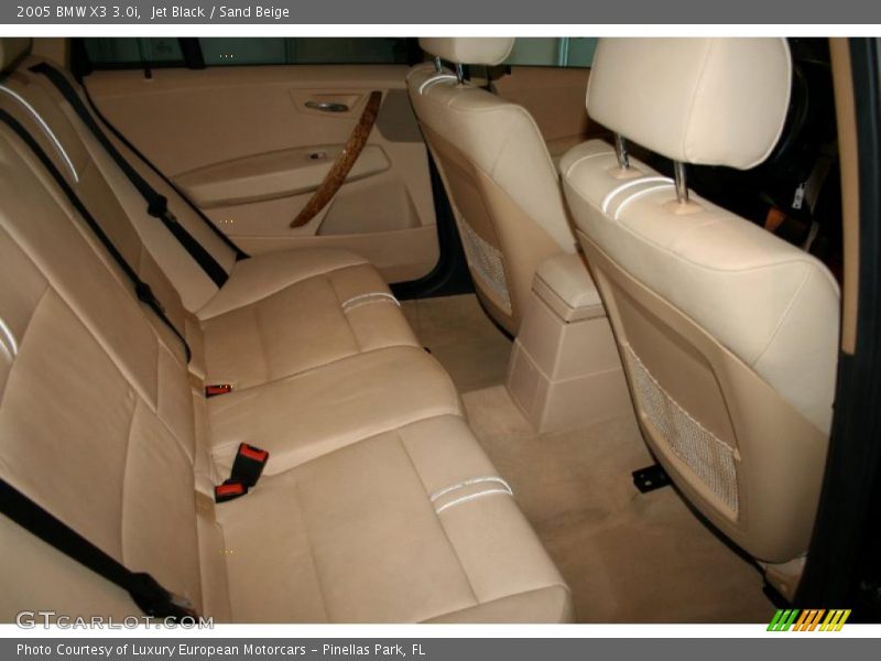 Jet Black / Sand Beige 2005 BMW X3 3.0i