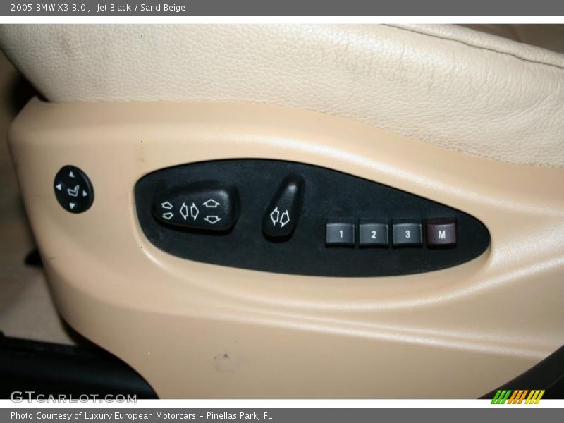 Jet Black / Sand Beige 2005 BMW X3 3.0i