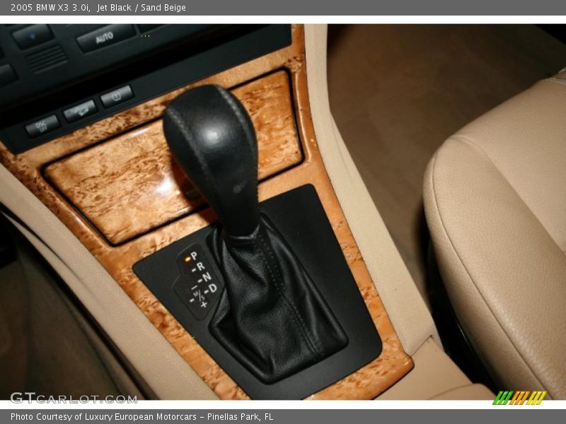 Jet Black / Sand Beige 2005 BMW X3 3.0i