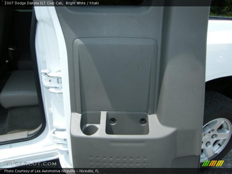 Bright White / Khaki 2007 Dodge Dakota SLT Club Cab