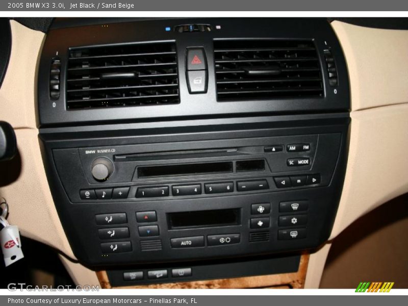 Jet Black / Sand Beige 2005 BMW X3 3.0i