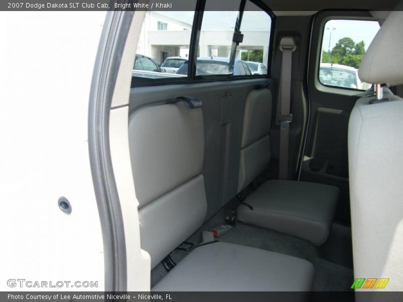 Bright White / Khaki 2007 Dodge Dakota SLT Club Cab