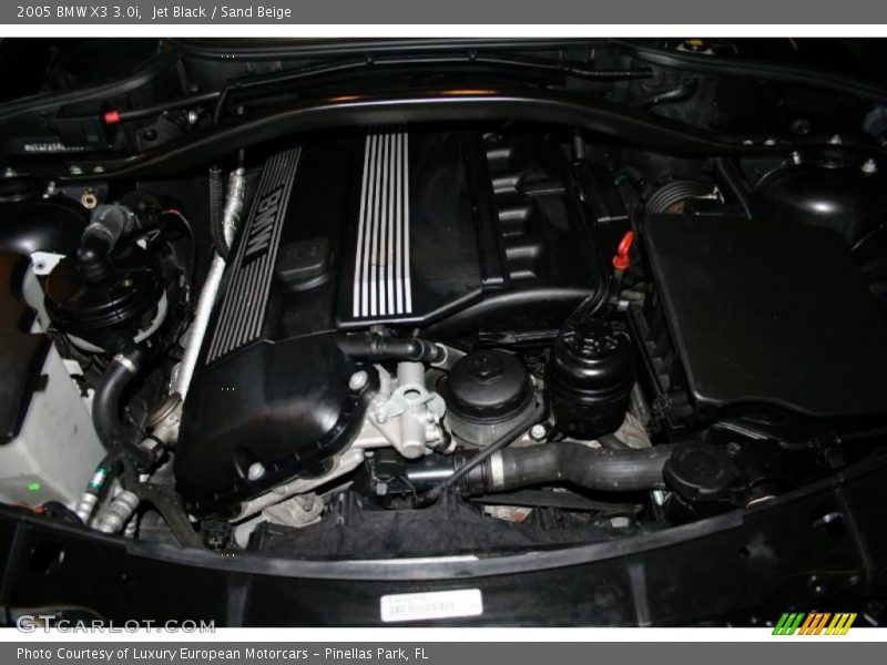 Jet Black / Sand Beige 2005 BMW X3 3.0i