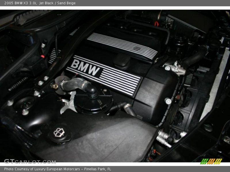 Jet Black / Sand Beige 2005 BMW X3 3.0i