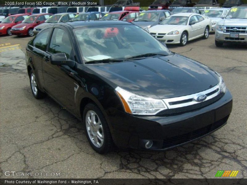 Black / Medium Stone 2008 Ford Focus SES Coupe