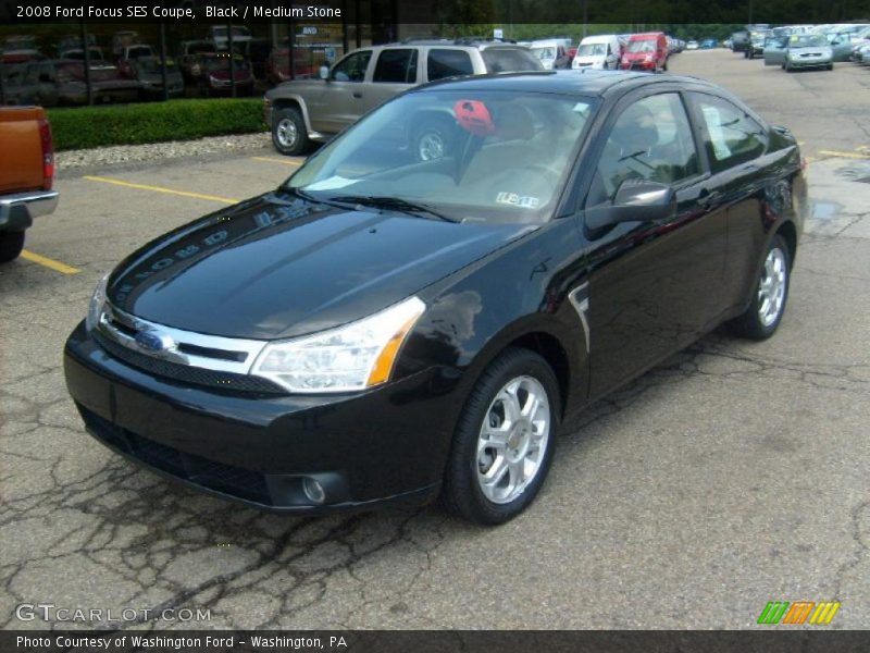 Black / Medium Stone 2008 Ford Focus SES Coupe
