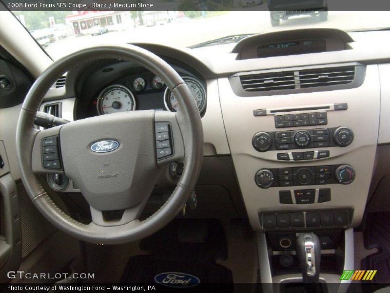 Black / Medium Stone 2008 Ford Focus SES Coupe