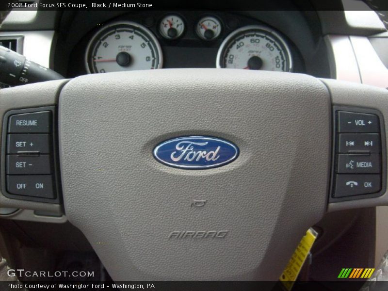 Black / Medium Stone 2008 Ford Focus SES Coupe