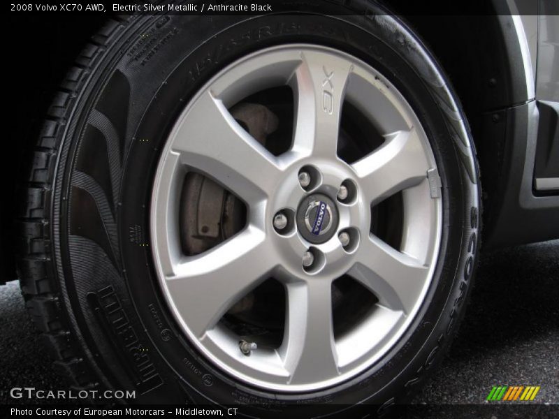 Electric Silver Metallic / Anthracite Black 2008 Volvo XC70 AWD