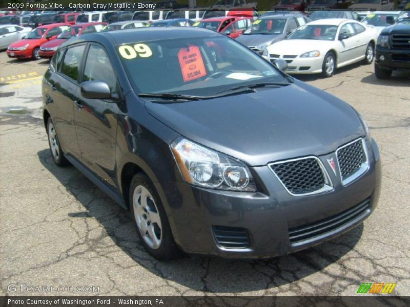 Carbon Gray Metallic / Ebony 2009 Pontiac Vibe