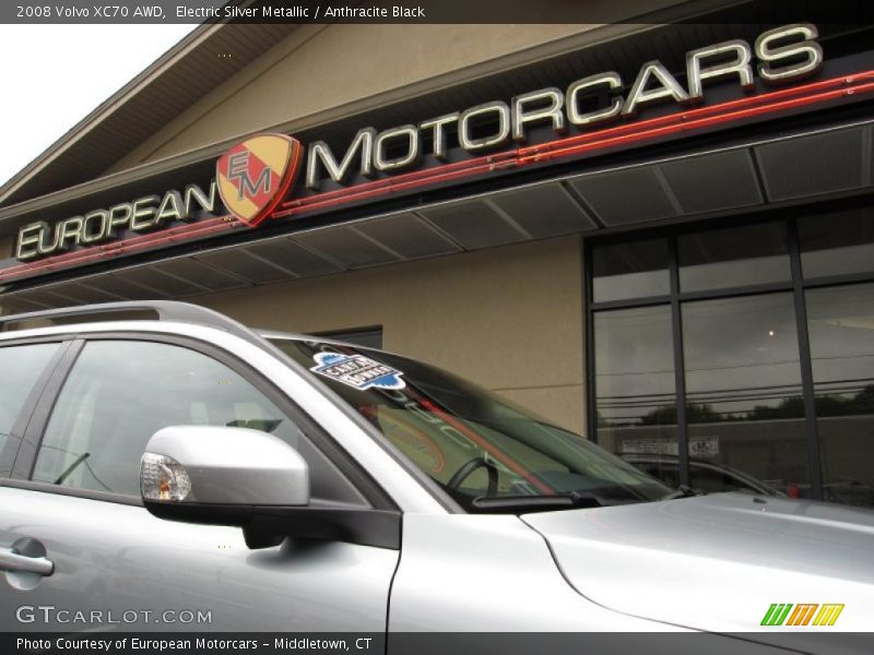 Electric Silver Metallic / Anthracite Black 2008 Volvo XC70 AWD