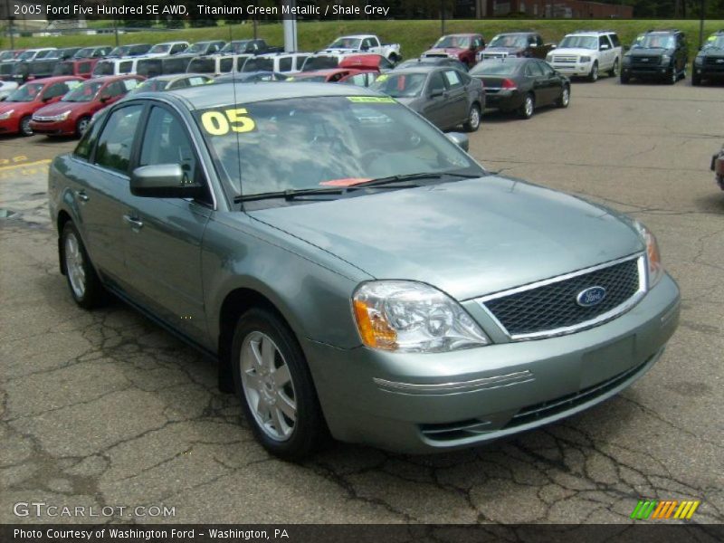 Titanium Green Metallic / Shale Grey 2005 Ford Five Hundred SE AWD